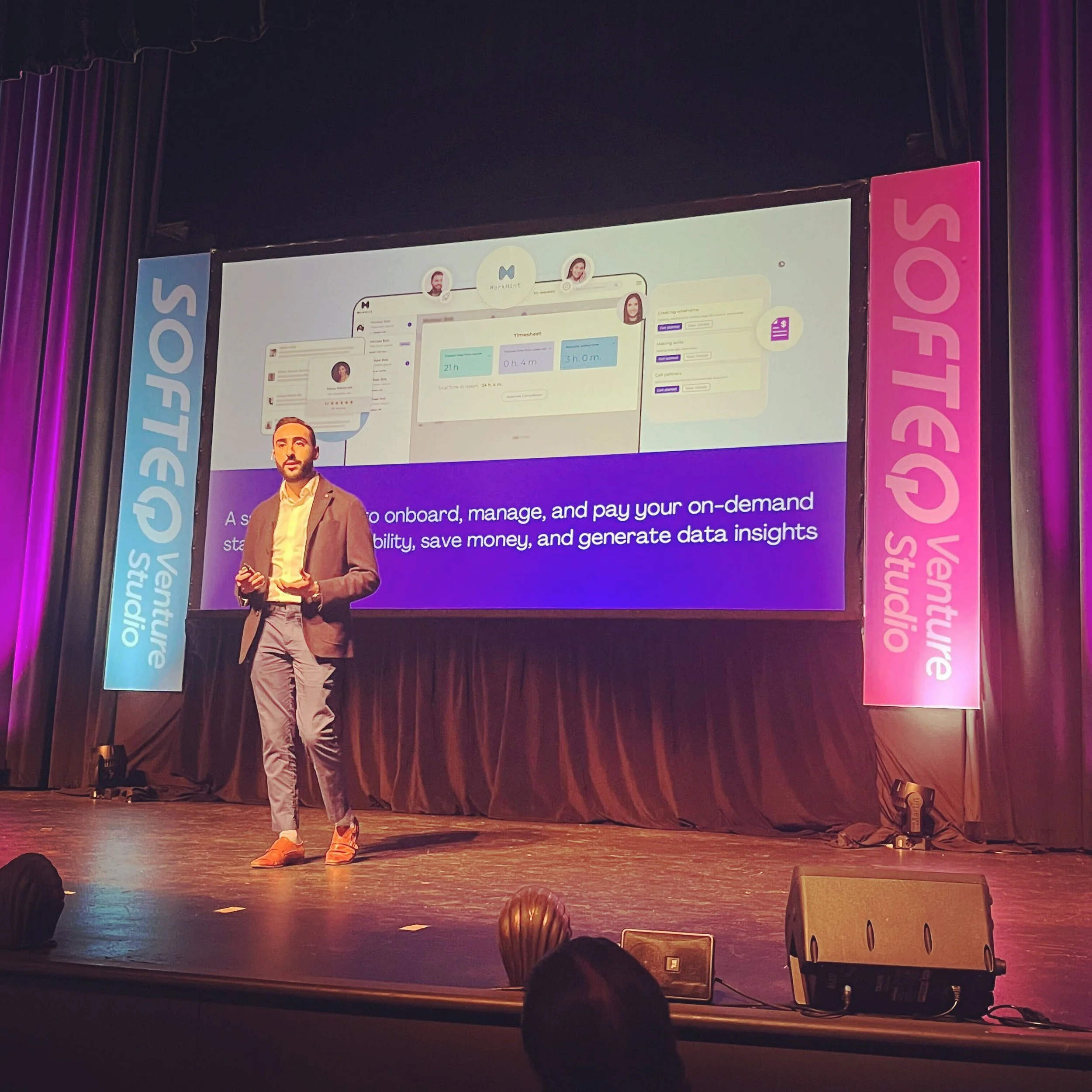 Workhint in Softeq Demo Day