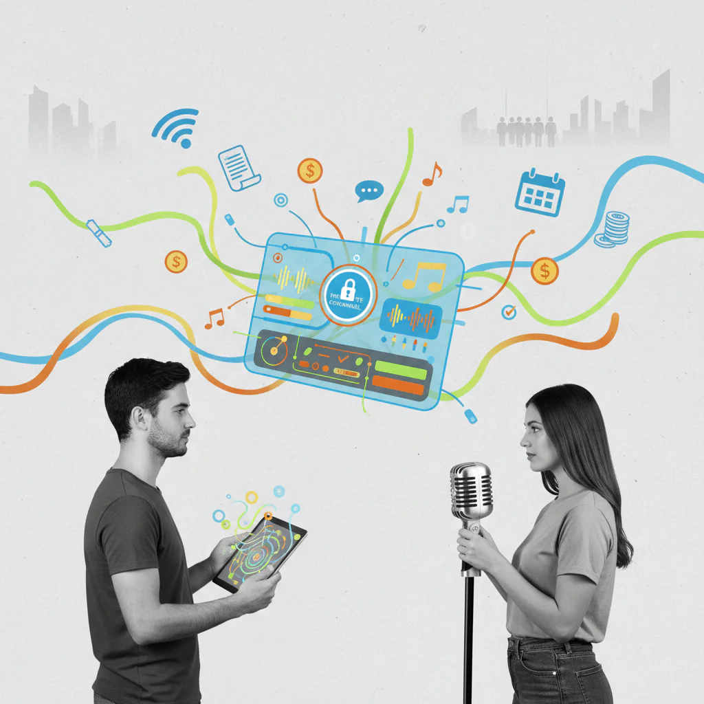 What is a private gig broadcast for freelancers?