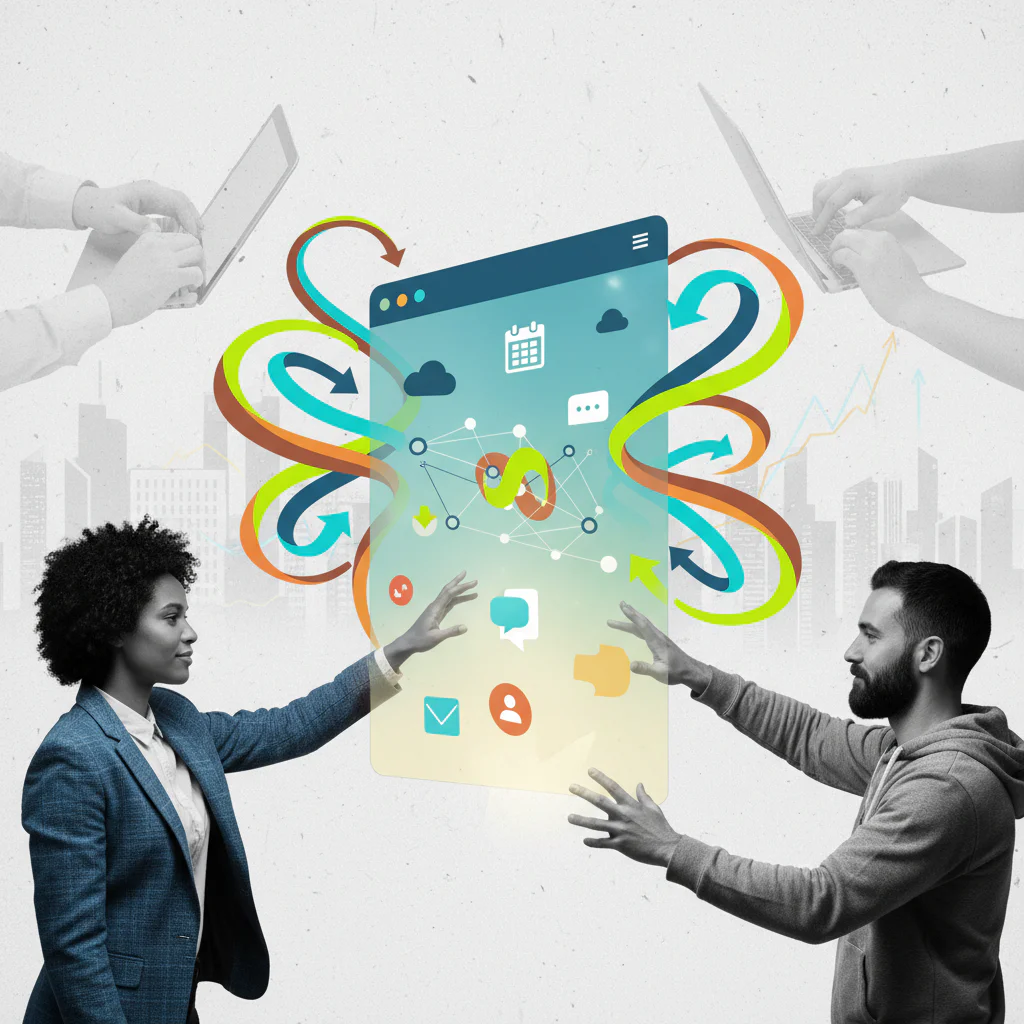 Do branded portals help external teams scale?
