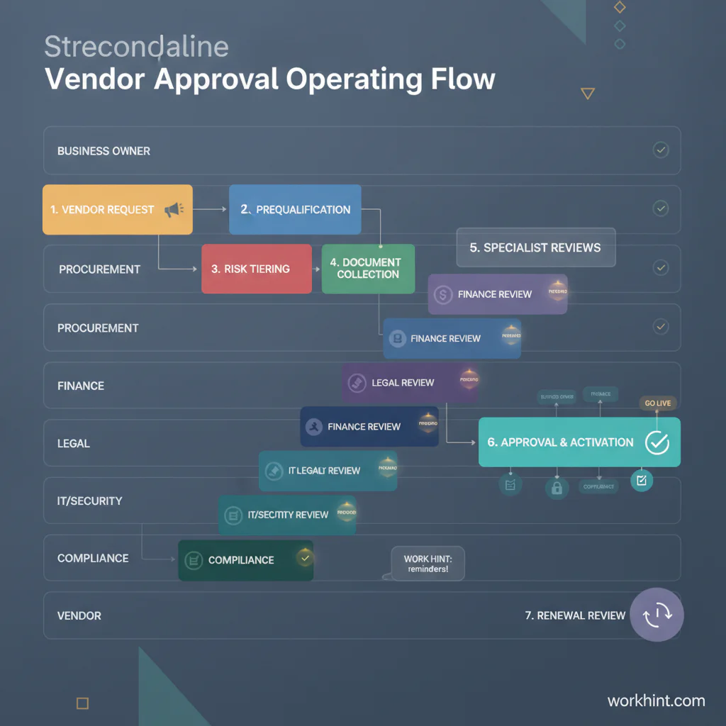 Vendor approval workflow map