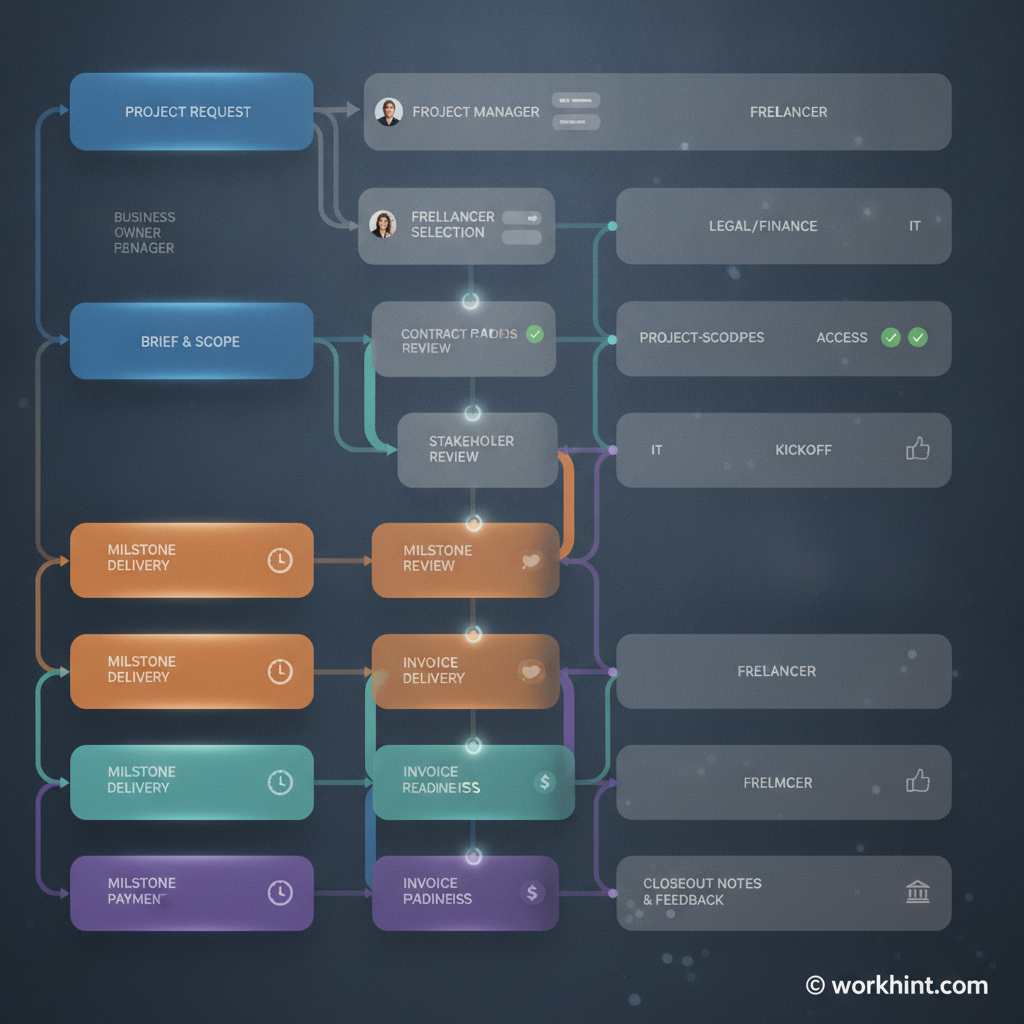 Freelancer management workflow across multiple projects