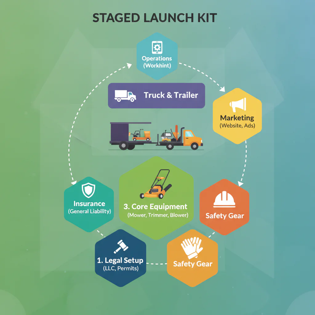 Landscaping operations workflow inside Workhint