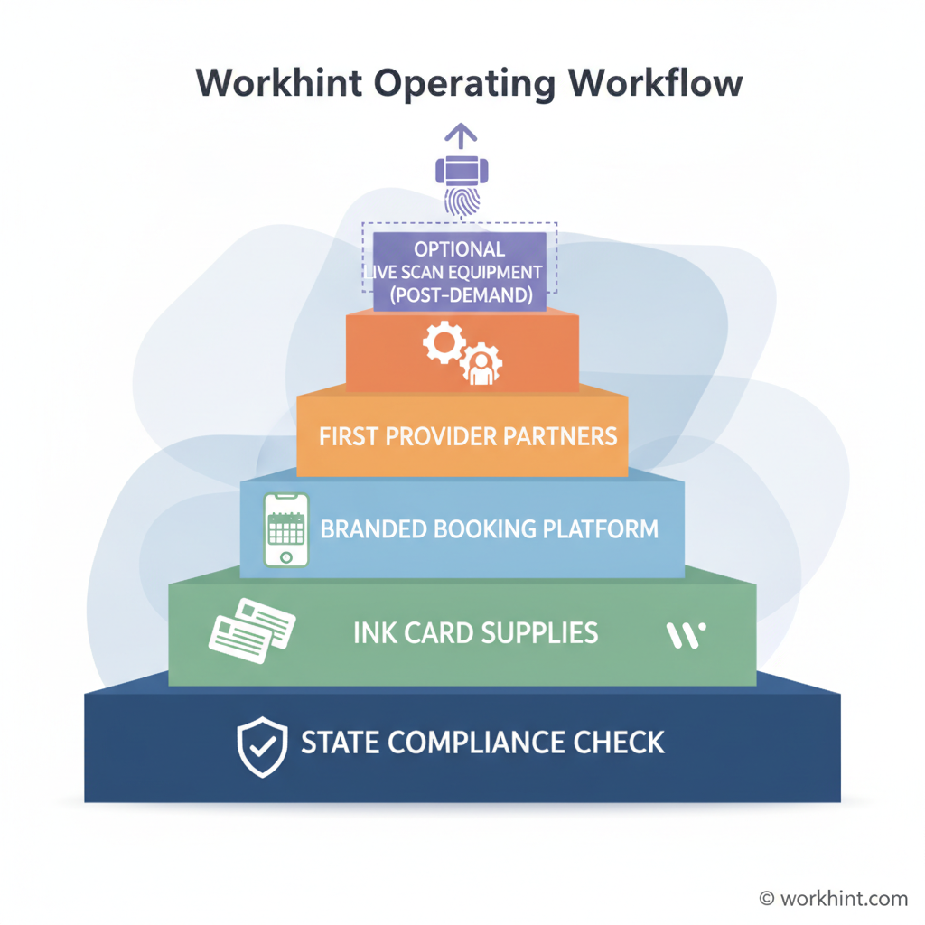 Mobile fingerprinting launch stack