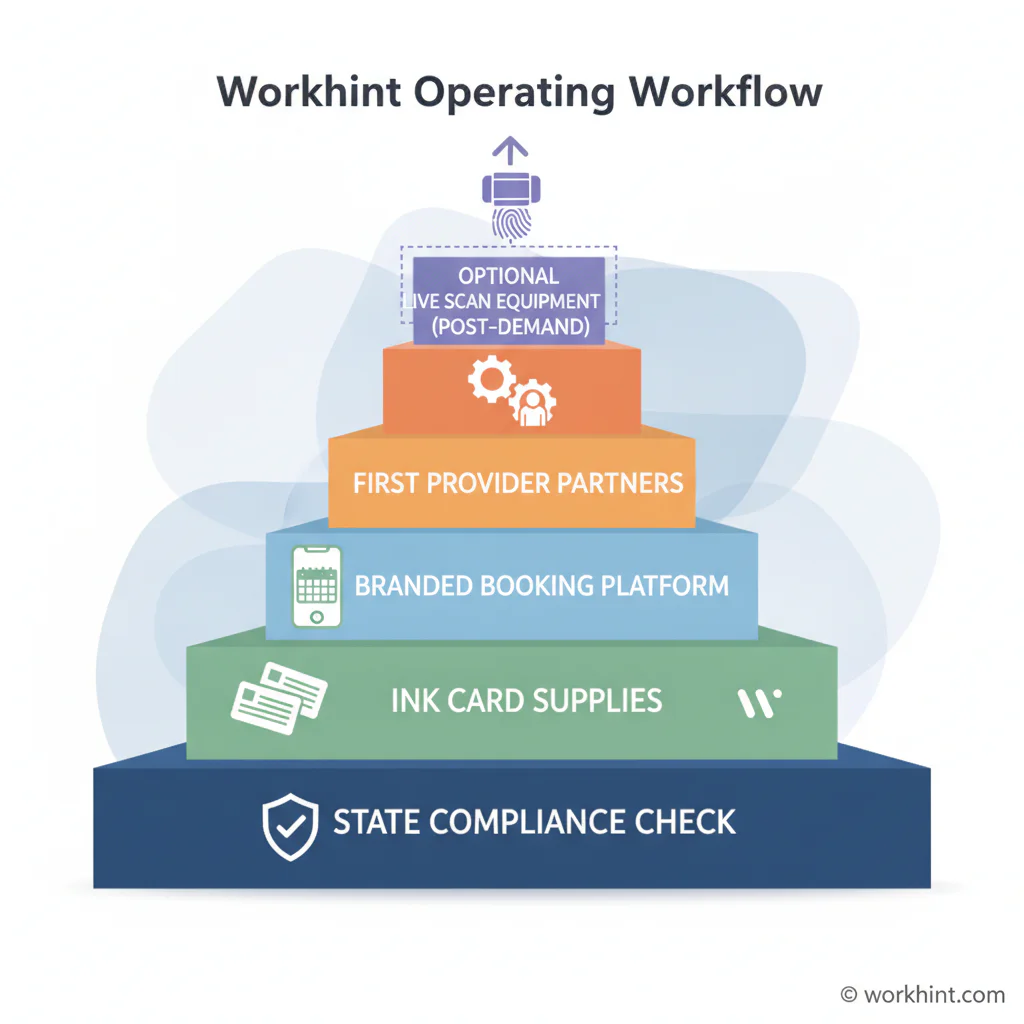 Mobile fingerprinting launch stack