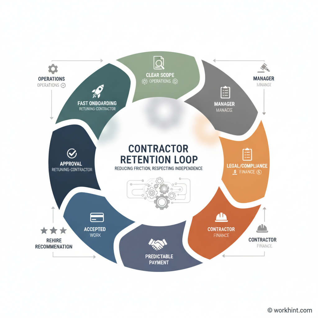 Contractor retention workflow