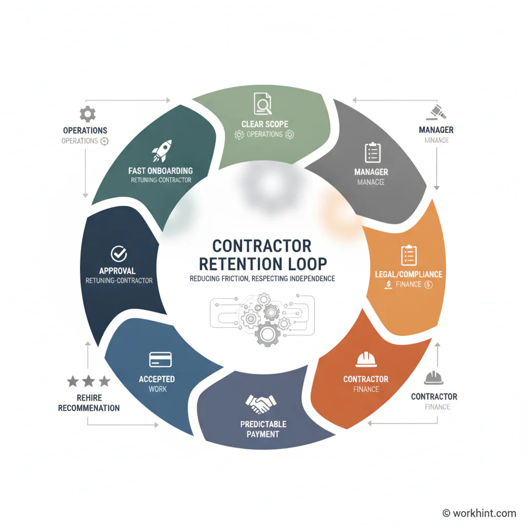 Contractor retention workflow