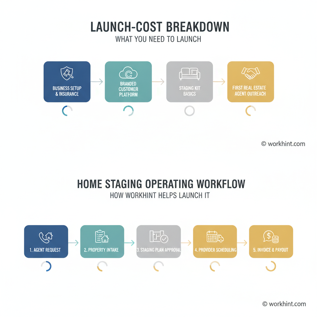 Home staging launch cost breakdown