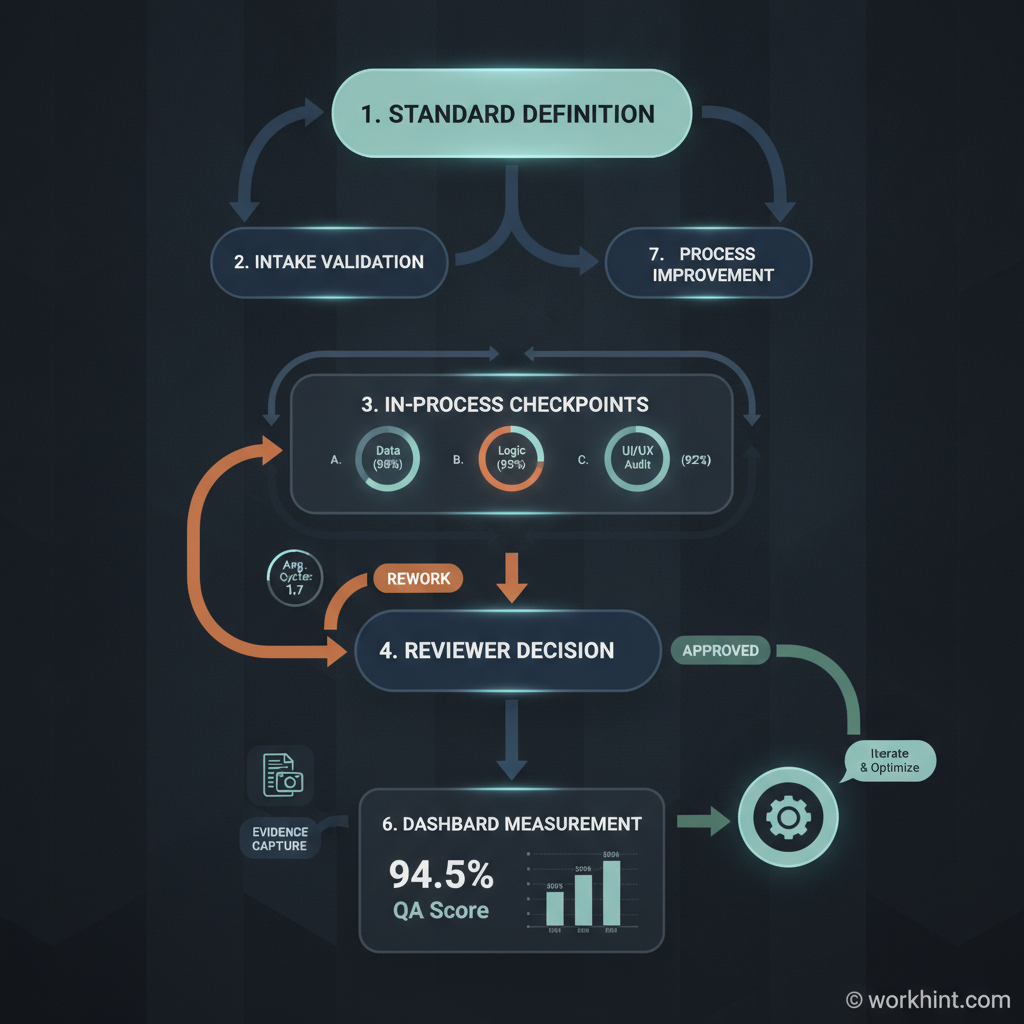 Quality assurance workflow checklist