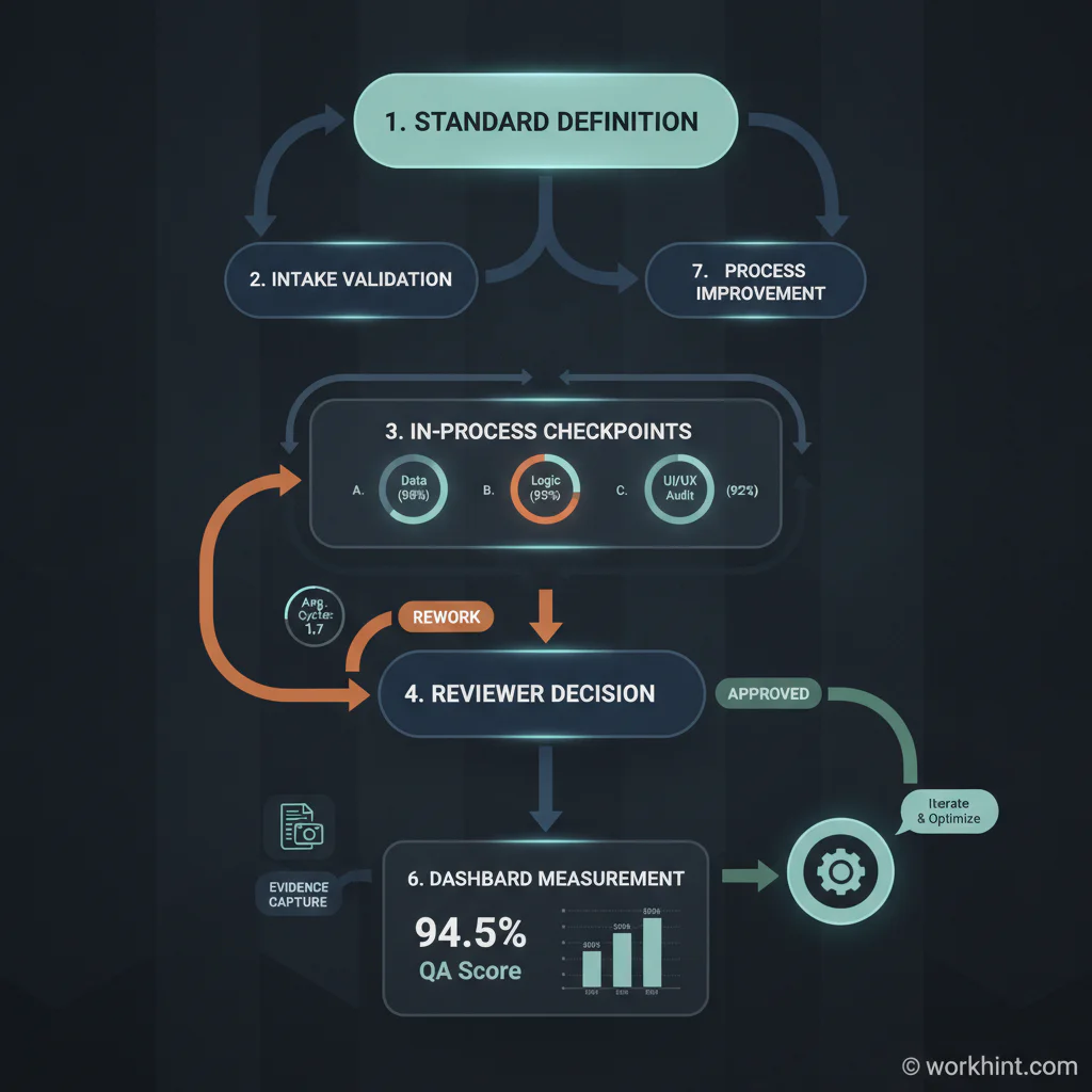 Quality assurance workflow checklist