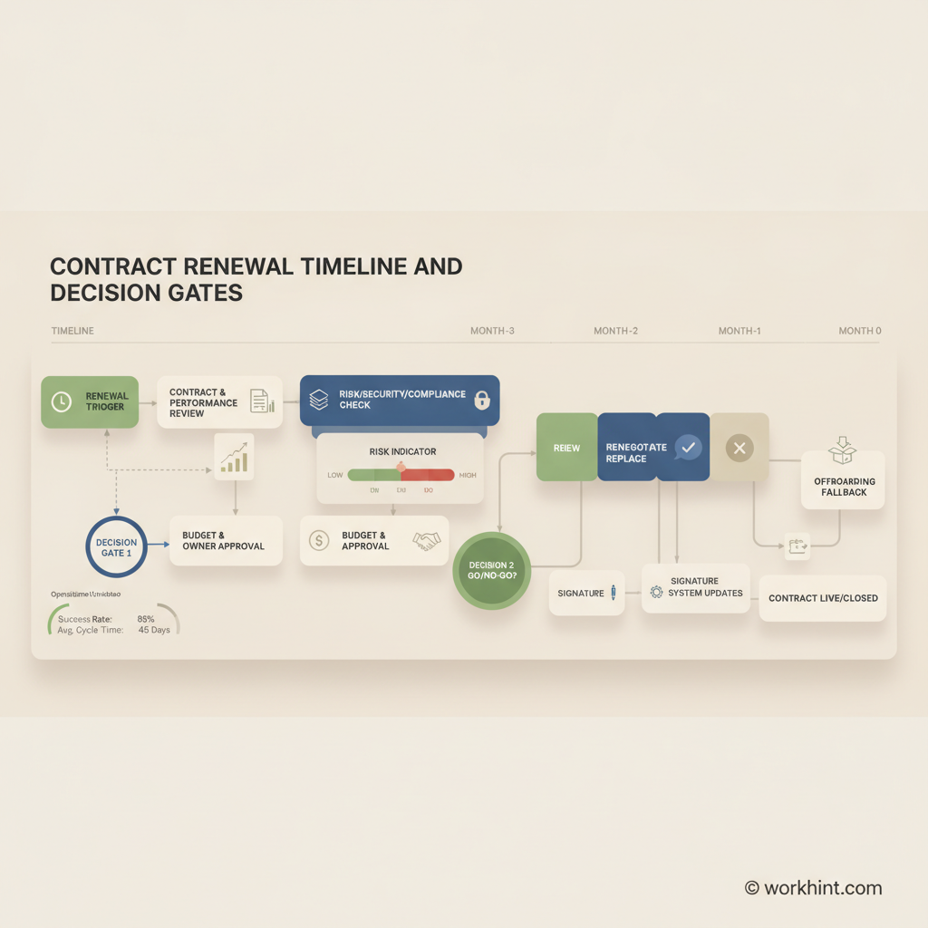 Contract renewal process visual