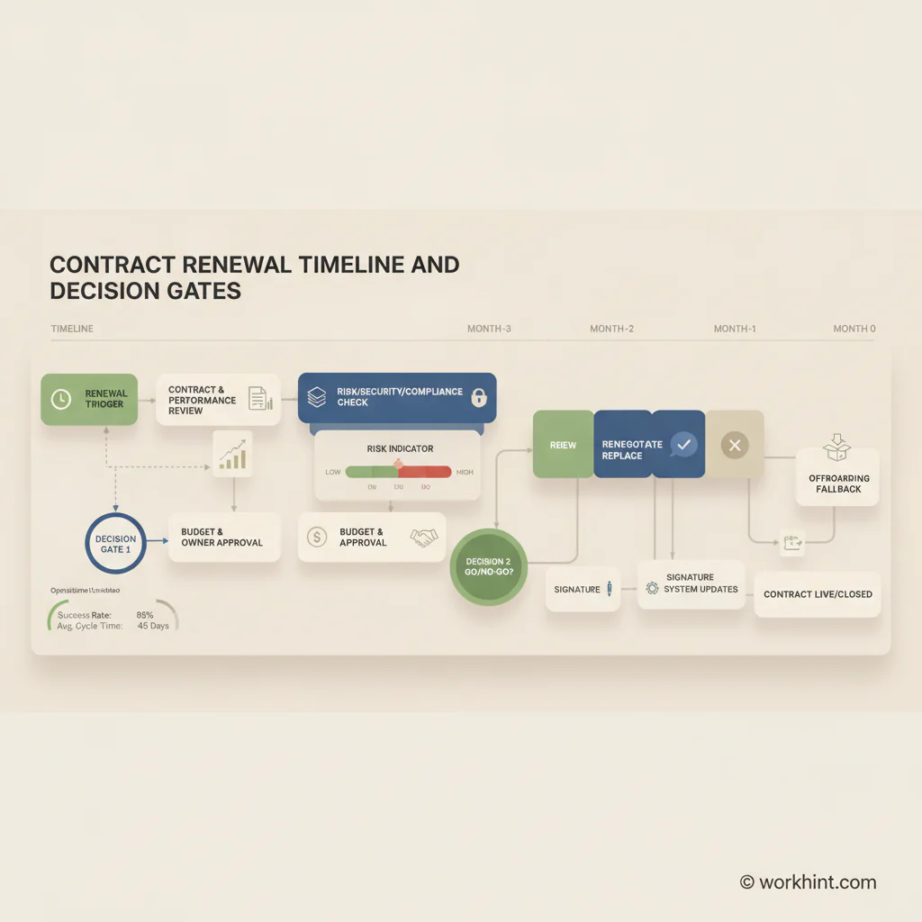 Contract renewal process visual
