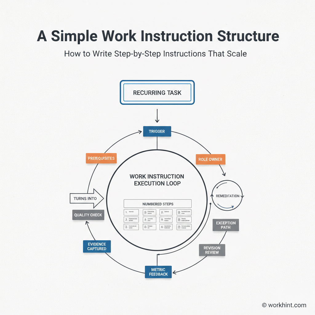 Work instruction structure diagram
