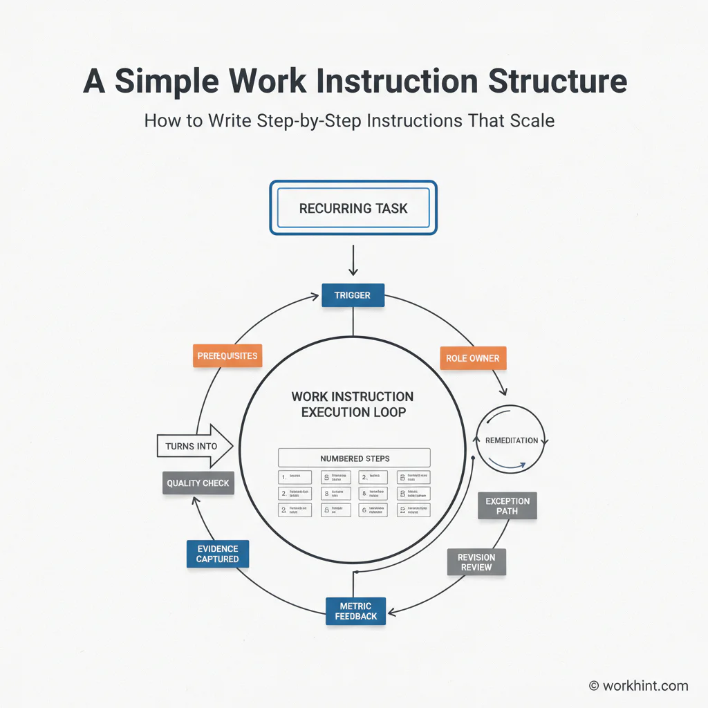Work instruction structure diagram