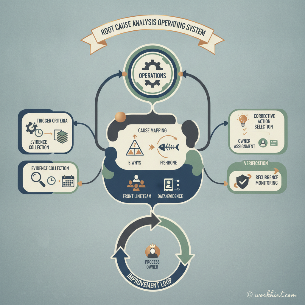 Root cause analysis process workflow