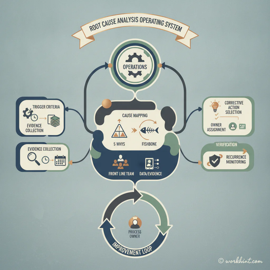 Root cause analysis process workflow