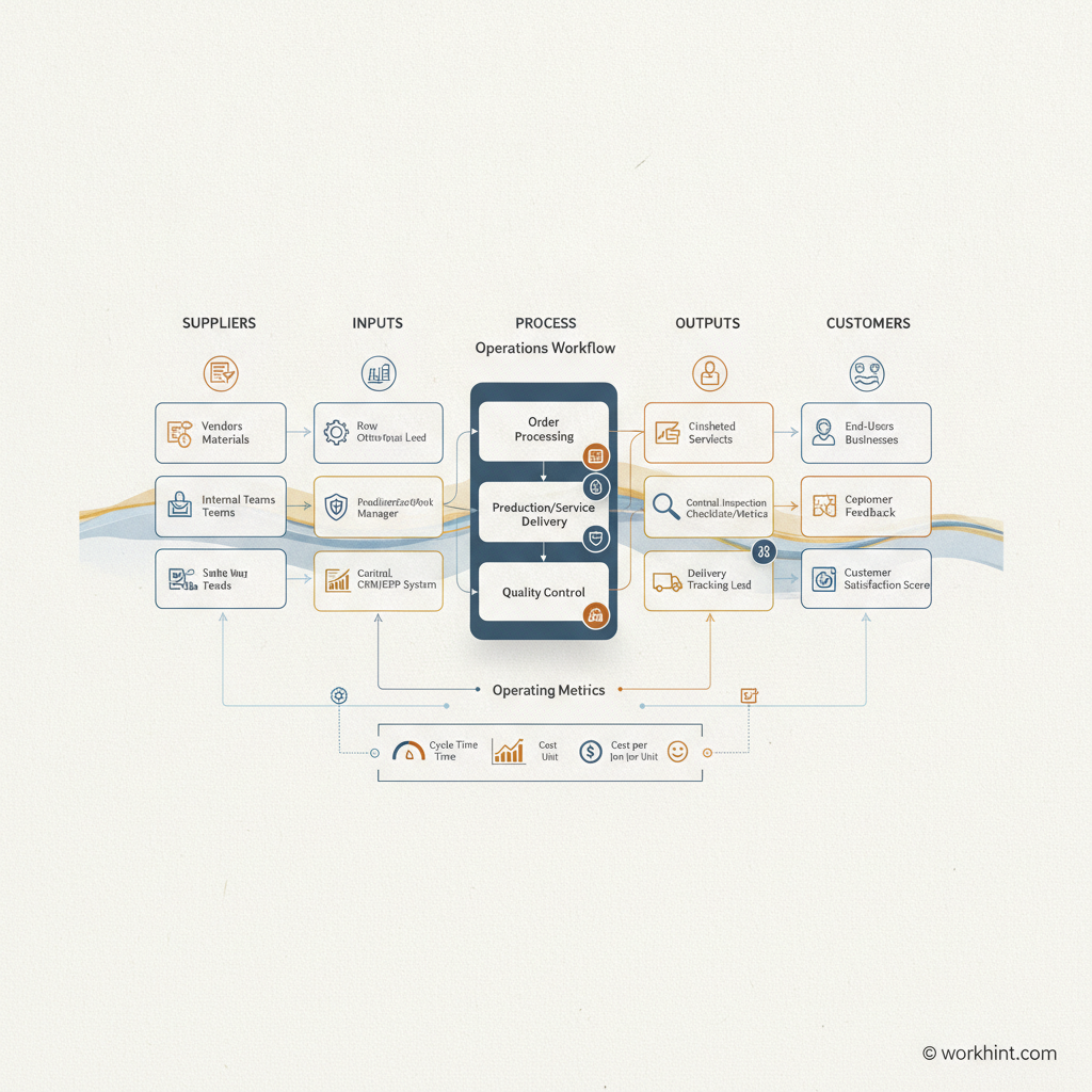 SIPOC diagram workflow example