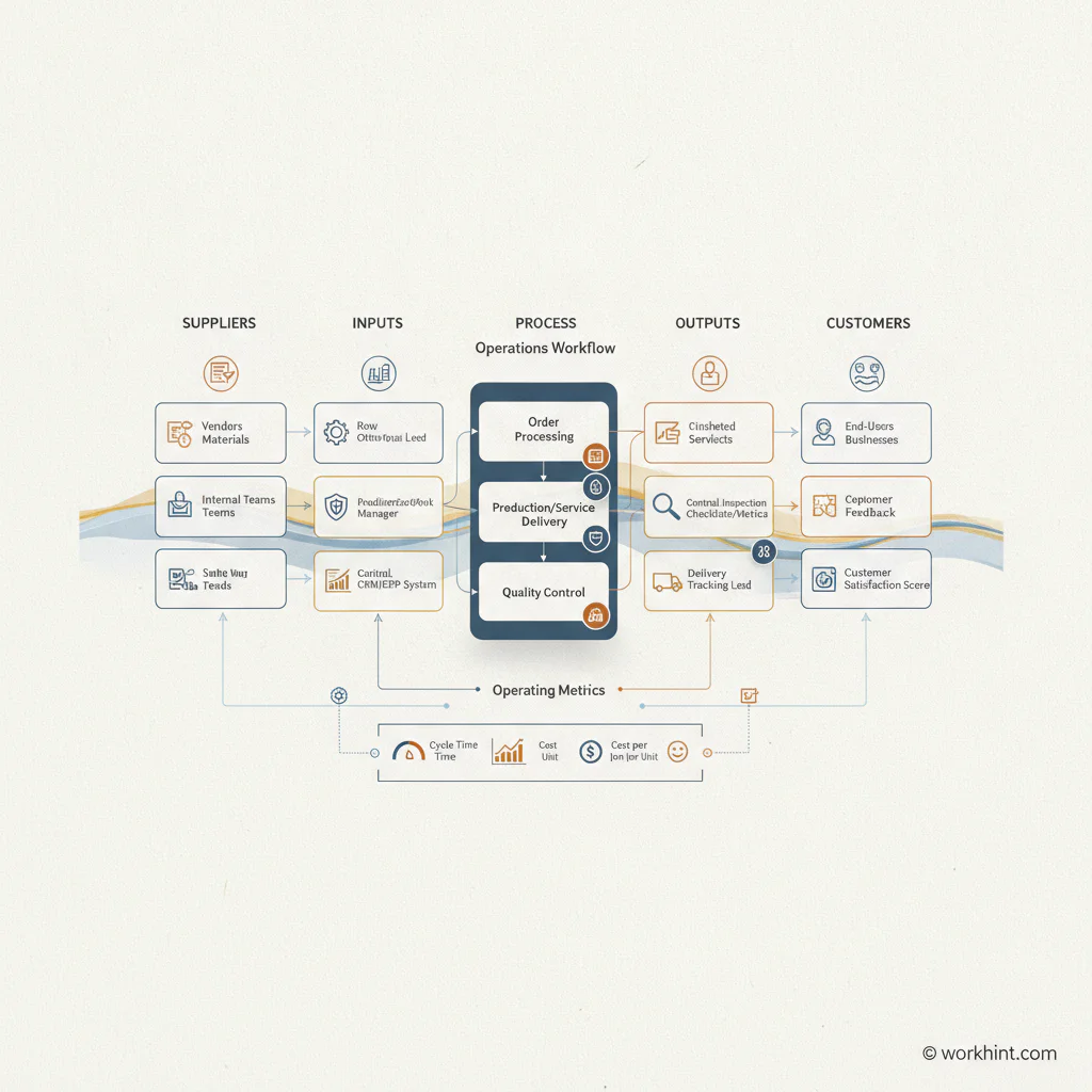 SIPOC diagram workflow example