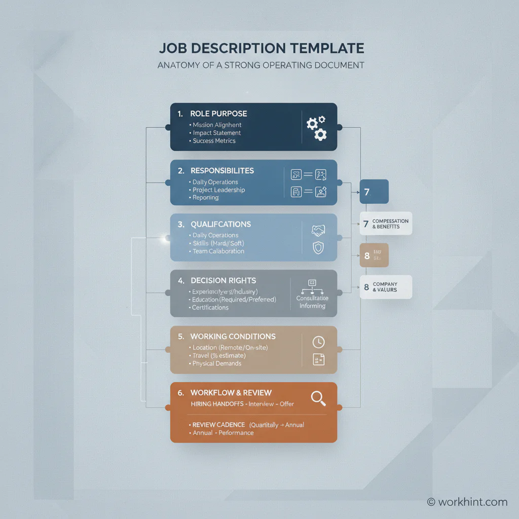 Job description template anatomy diagram