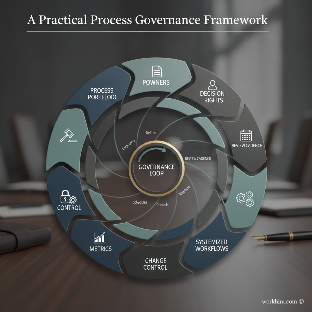 Process governance framework operating model