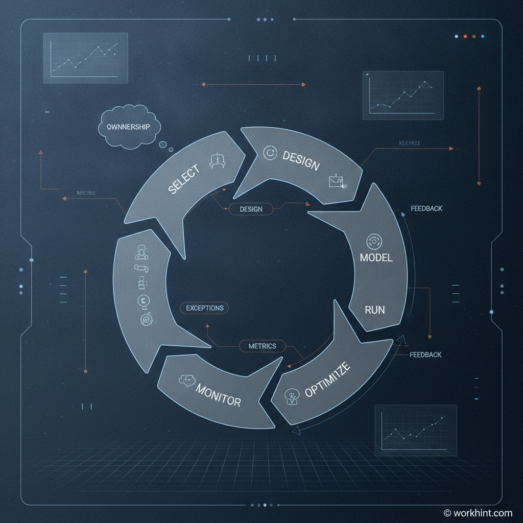 Business process management lifecycle diagram