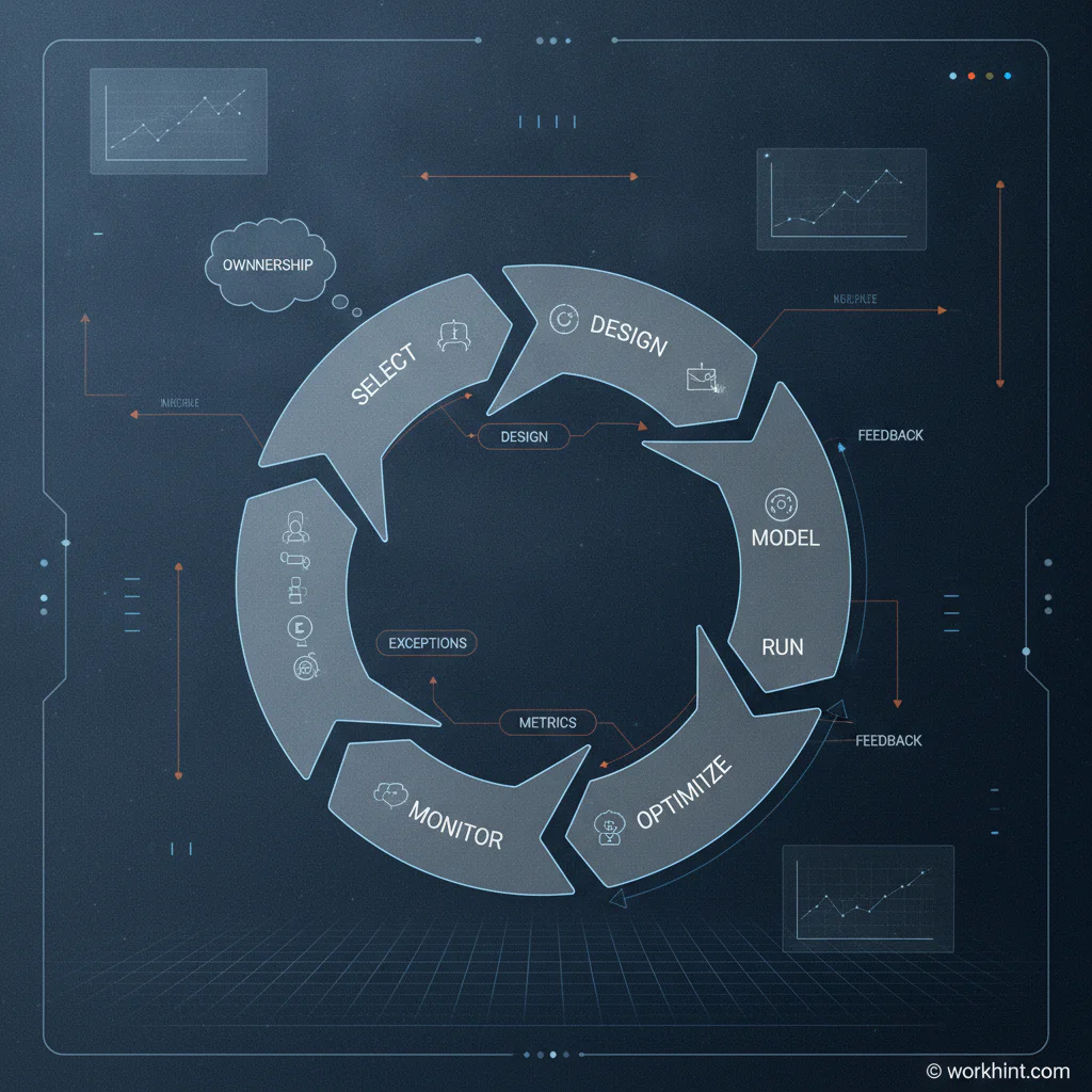 Business process management lifecycle diagram