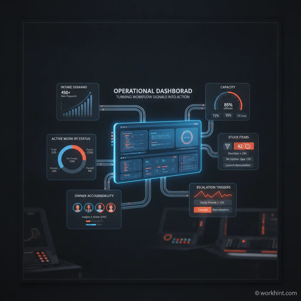 Operational dashboard design model visual