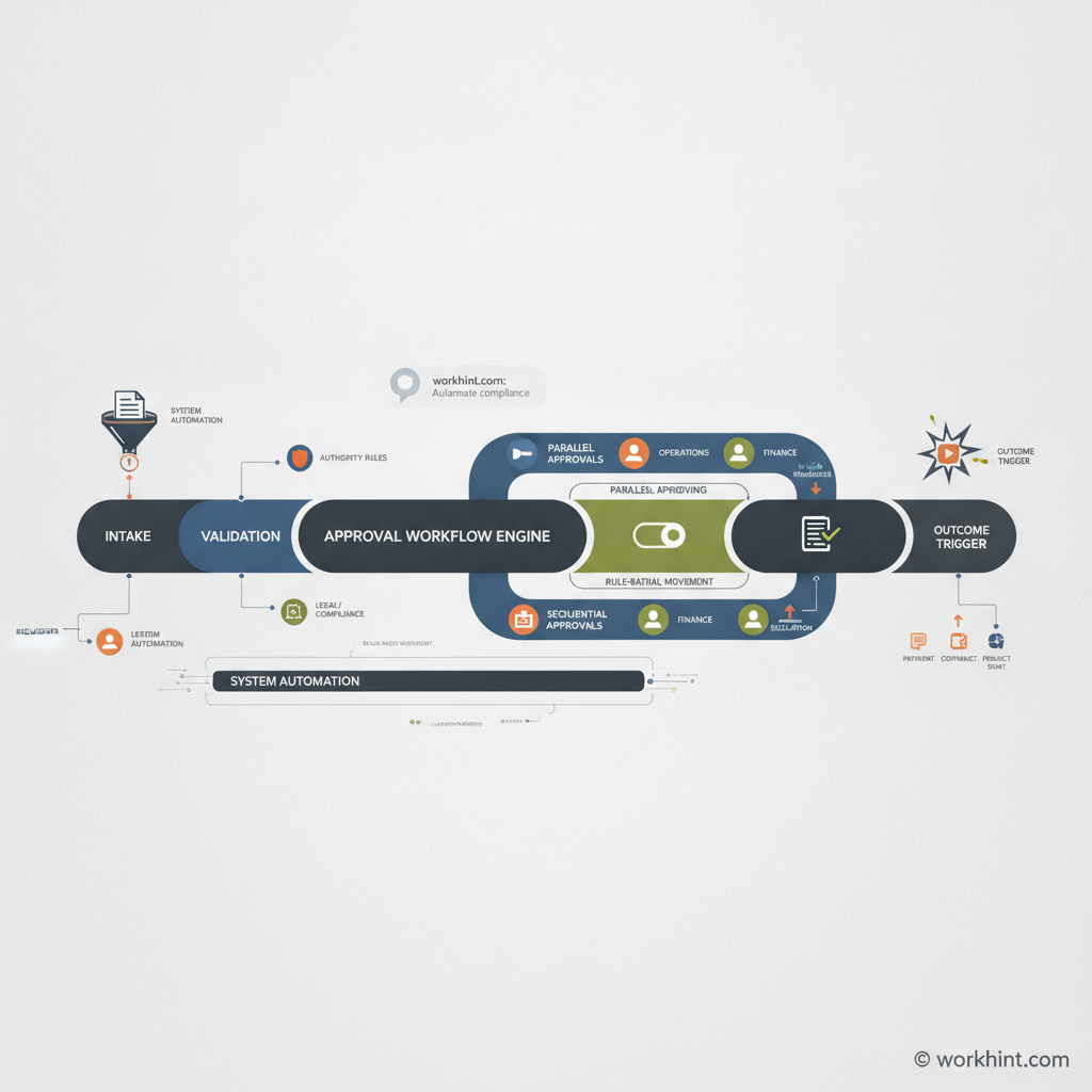 Approval workflow process design model