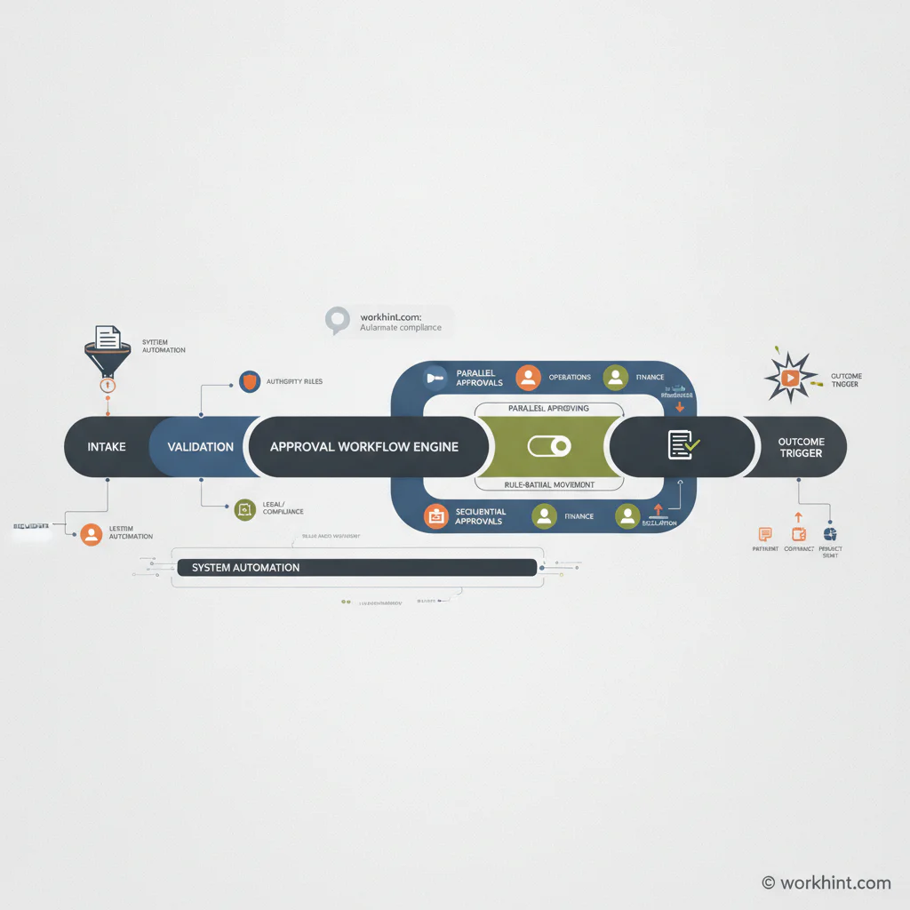 Approval workflow process design model