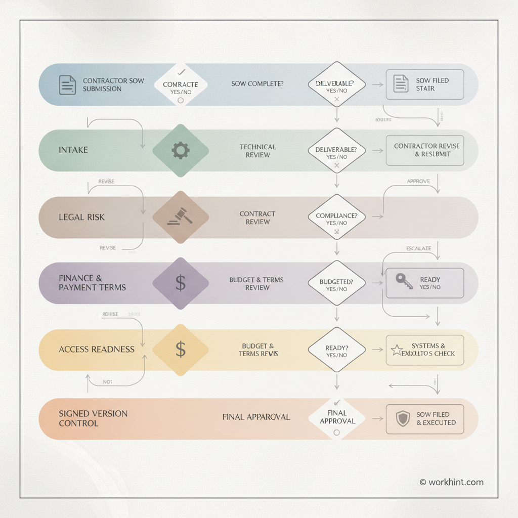Statement of work approval process workflow