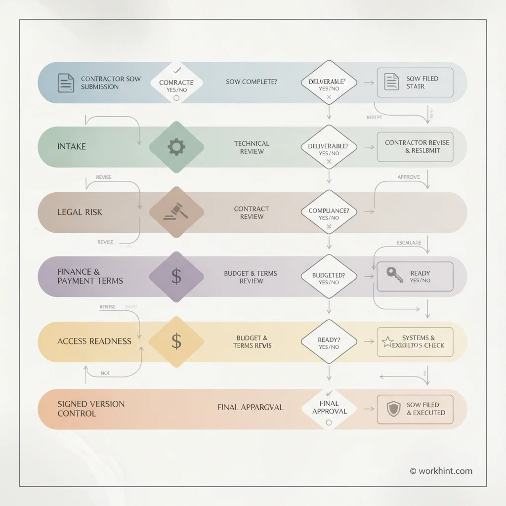 Statement of work approval process workflow