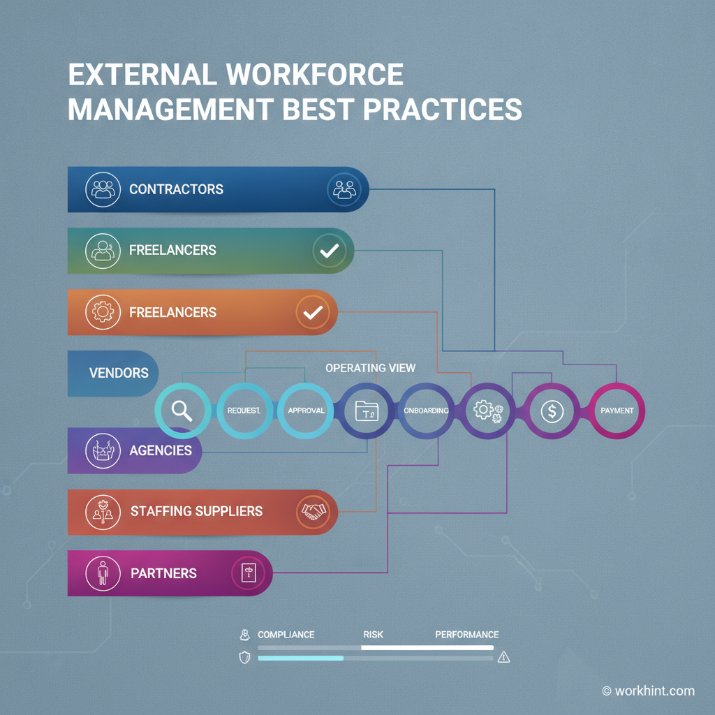 External workforce management lifecycle map