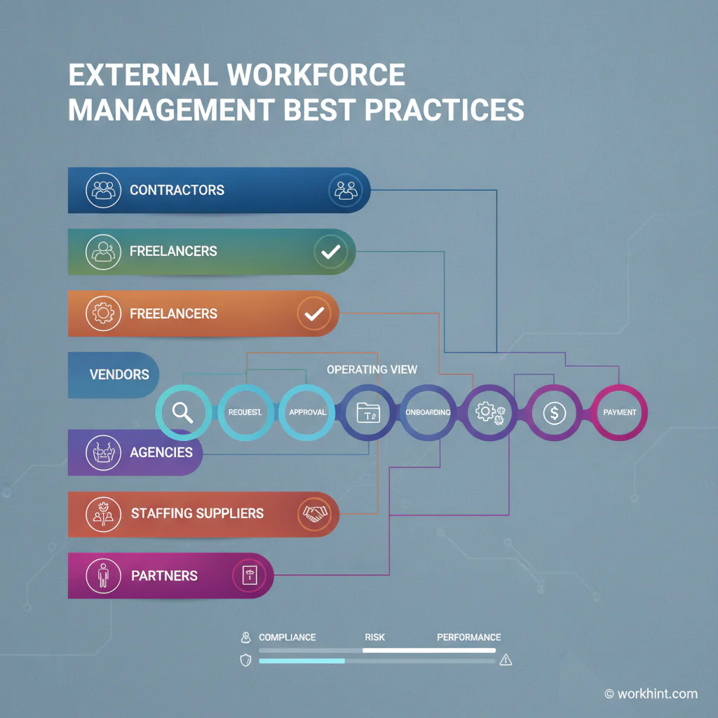 External workforce management lifecycle map