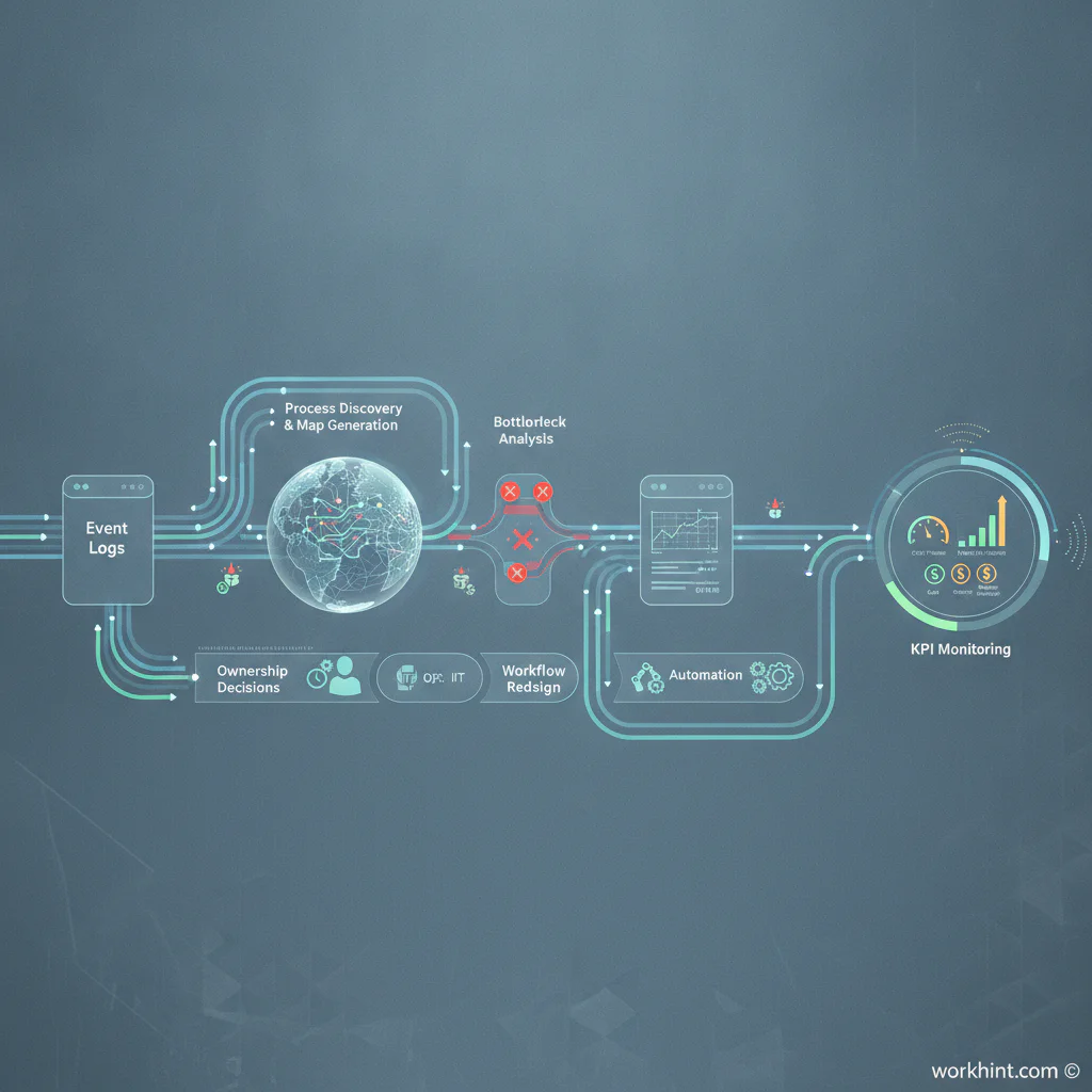 Process mining workflow for operations teams