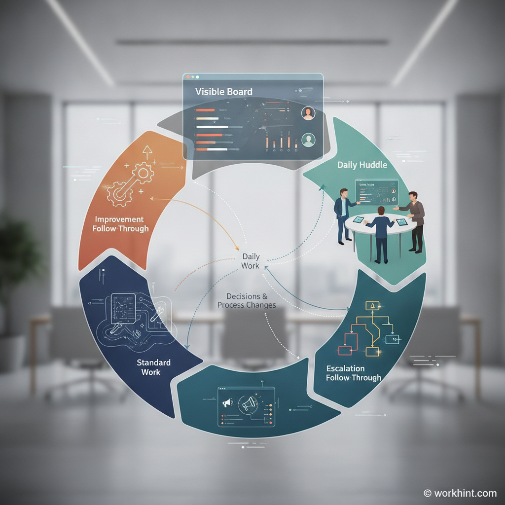 Daily management system operating loop