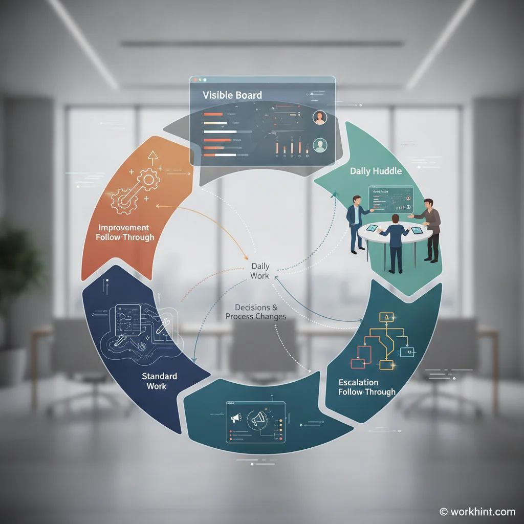 Daily management system operating loop