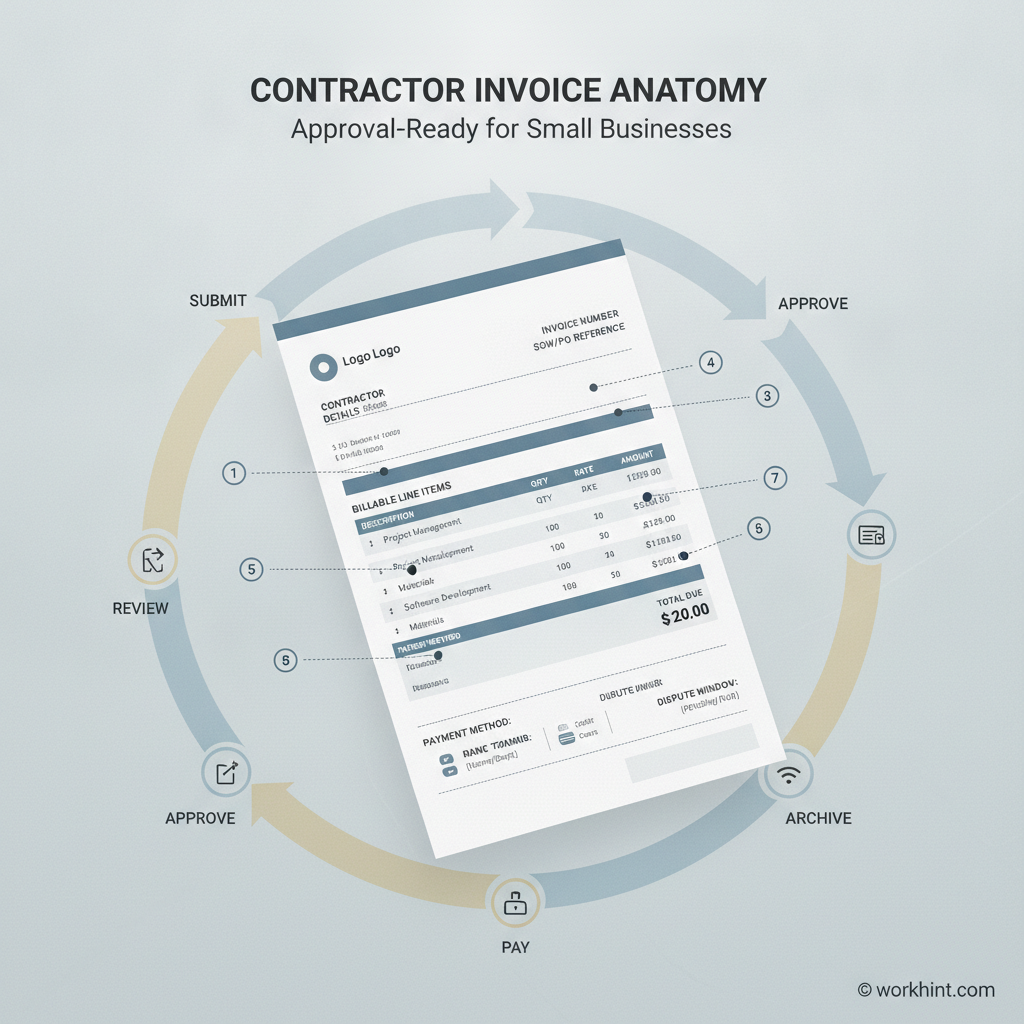 Contractor Invoice Template for Small Businesses