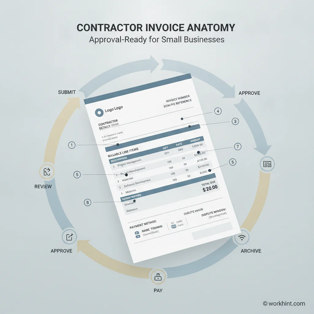 Contractor Invoice Template for Small Businesses
