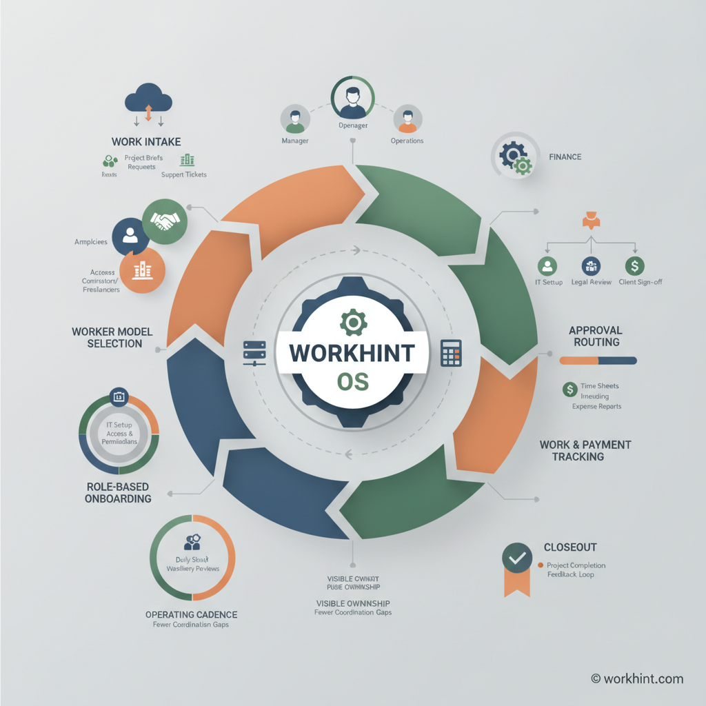 Remote workforce management workflow