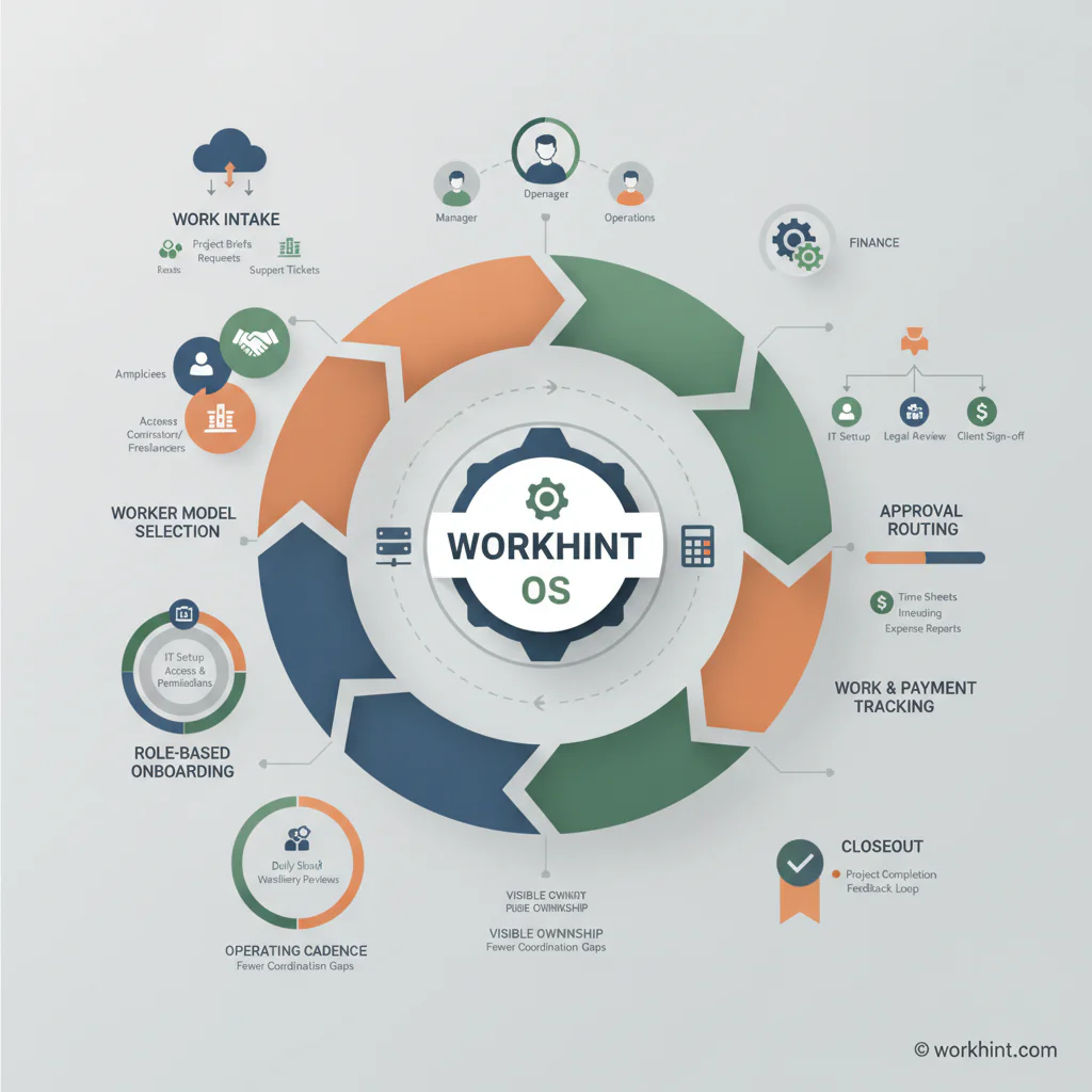 Remote workforce management workflow