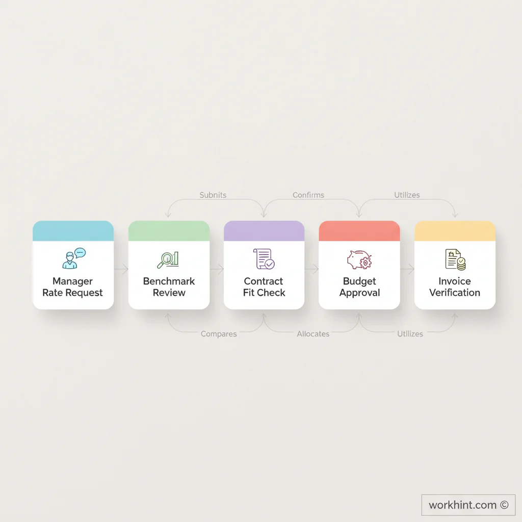 Contractor rate card approval workflow