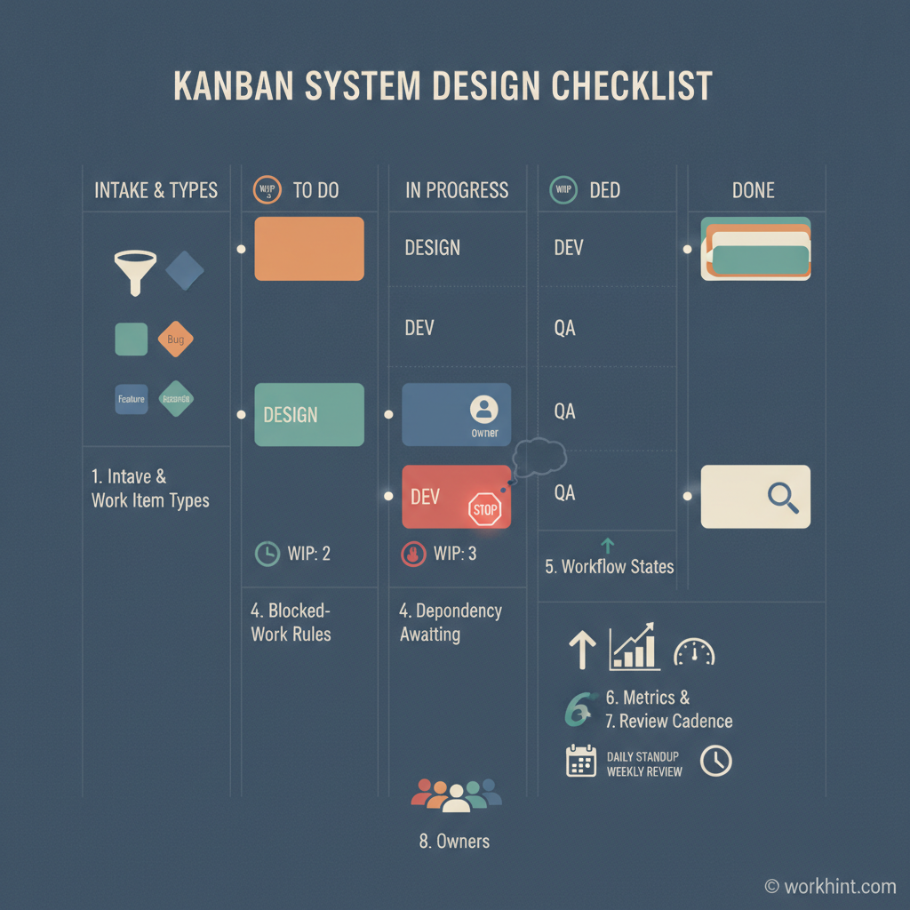 Kanban system design checklist for business teams