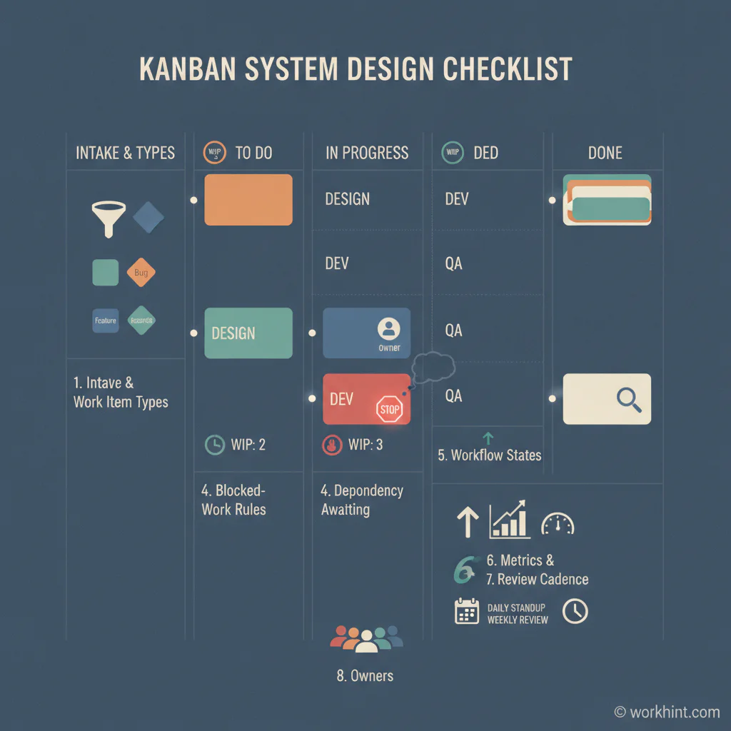 Kanban system design checklist for business teams