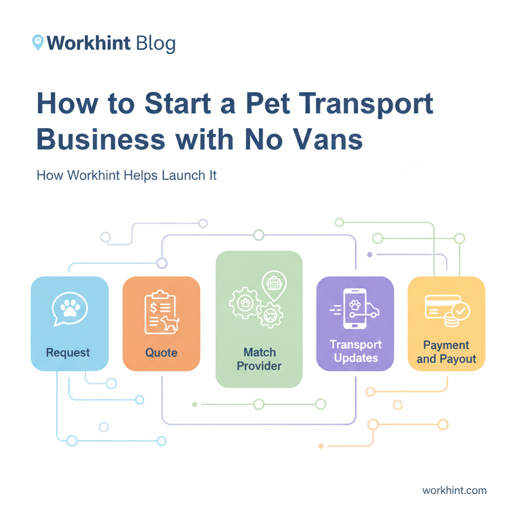 Pet transport business operating workflow