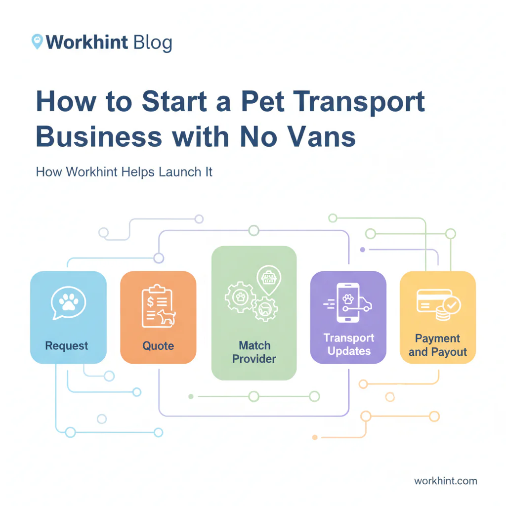 Pet transport business operating workflow