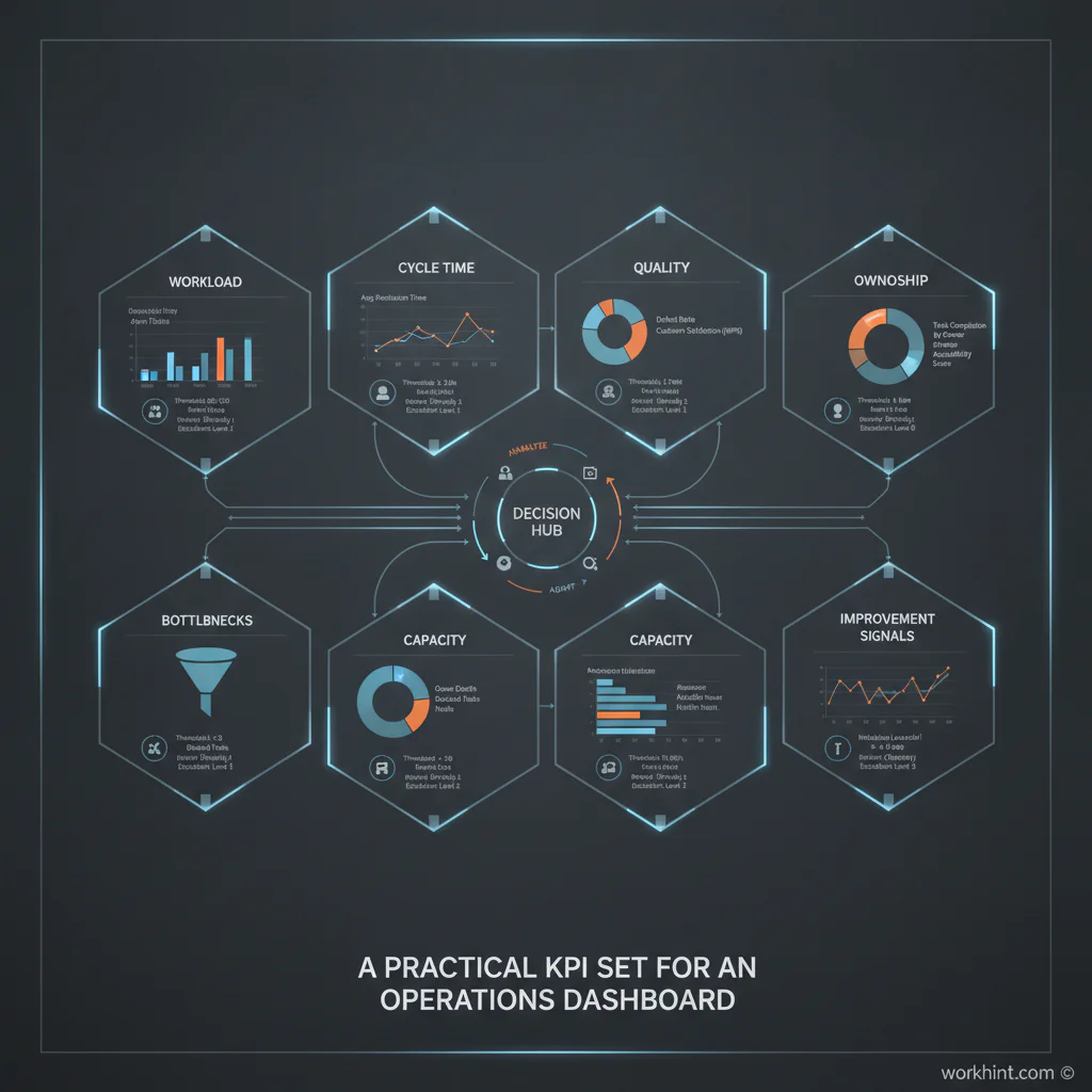 Operations dashboard KPI system with metric owners and escalation path