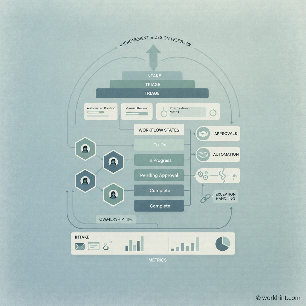 Workflow management system operating architecture