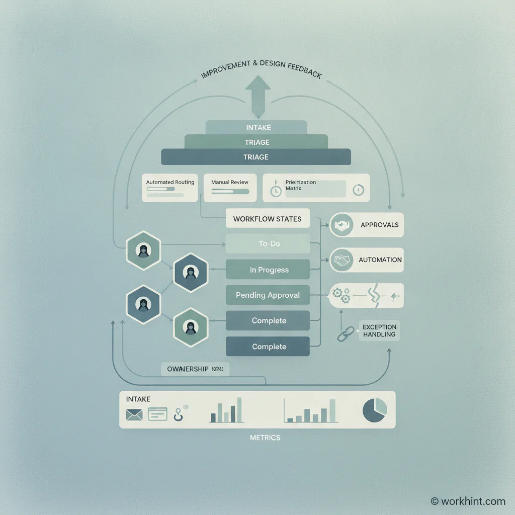 Workflow management system operating architecture