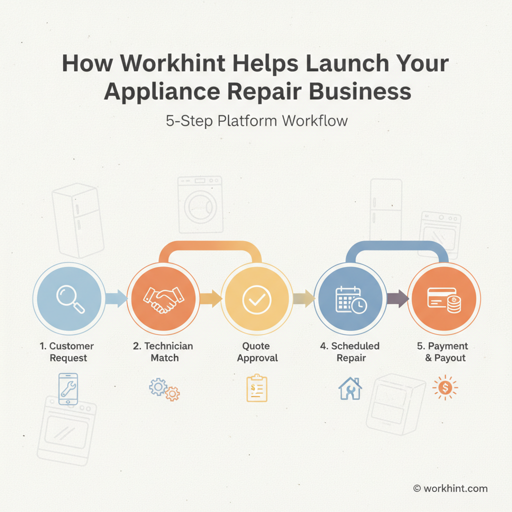 Appliance repair platform workflow