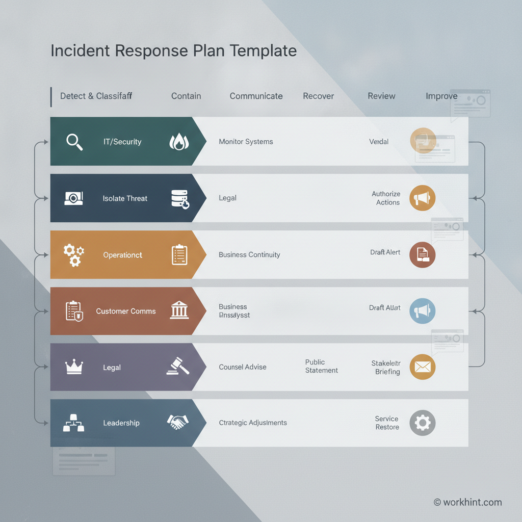 Incident response plan workflow visual