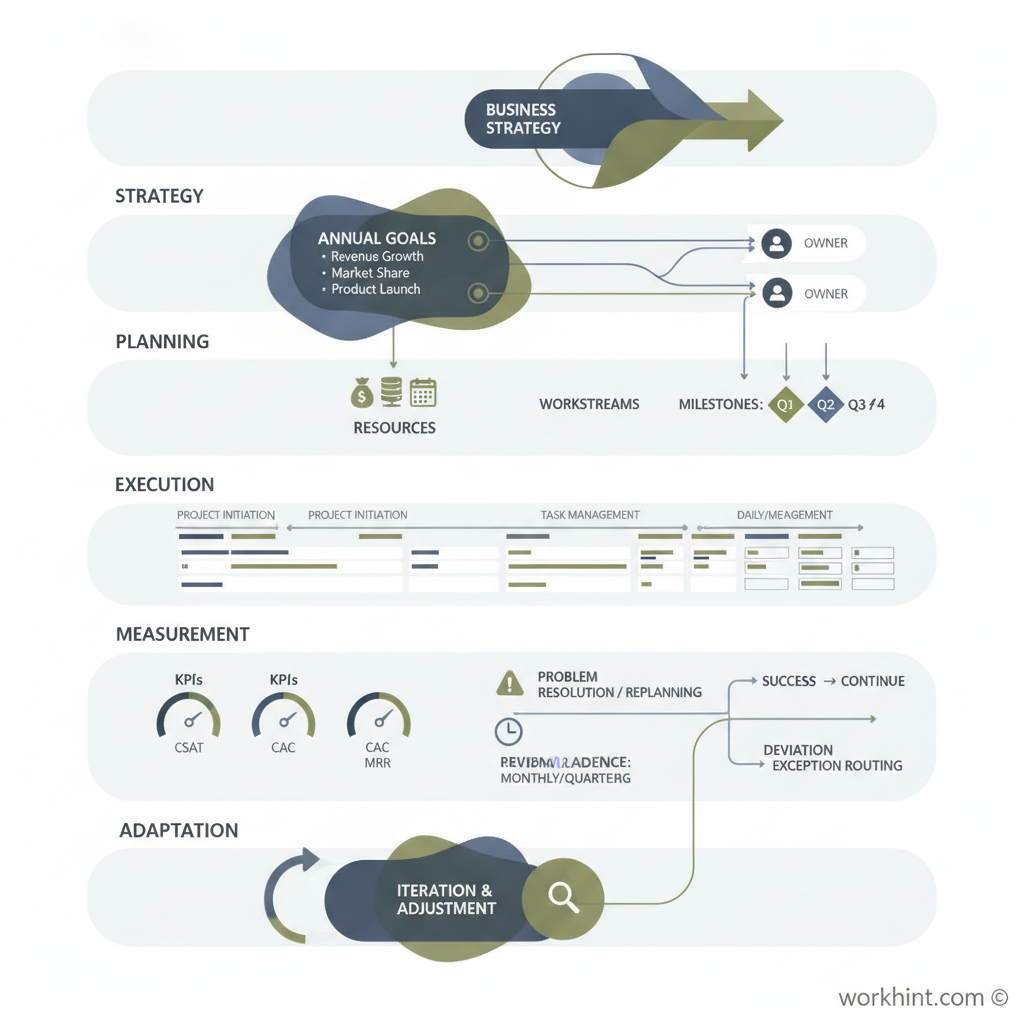 Operational planning workflow map